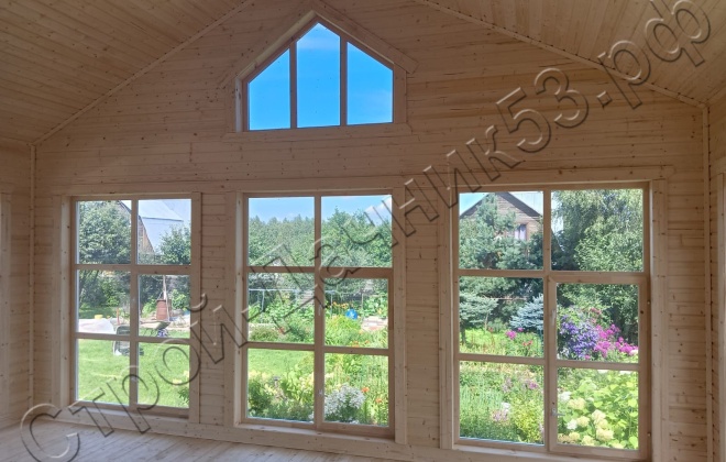 4 Каркасно-щитовой дом Д-28, 6х9м, 54 М², Московская область, Солнечногорский район, СНТ Прогресс-96 (10)